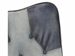 vidaxl Sillón De Piel|Sillón orejero de cuero auténtico