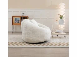 DripeX Sofás Club|Sillón Perezoso de Chenilla - 2 Plazas - con 2 Cojines - 62cm Profundidad de Asiento - Carga Máx. 250kg -