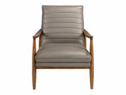 Angel Cerda Sillón De Piel|Sillón piel gris oscuro 5130
