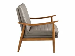 Angel Cerda Sillón De Piel|Sillón piel gris oscuro 5130