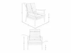 Angel Cerda Sillón De Piel|Sillón piel gris oscuro 5130
