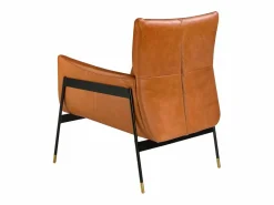 Angel Cerda Sillón piel marrón 5091 Marru00f3n Outlet