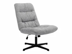 Vente-unique Sillón|Sillón pivotante de tela jaspeado color SELENDO