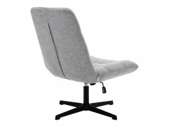 Vente-unique Sillón|Sillón pivotante de tela jaspeado color SELENDO