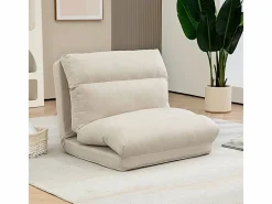 Sillón Cama|Sillón plegable regulable en 6 posiciones, cojín grueso, función cama, poliéster, (70x72x56cm)