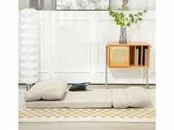 Sillón Cama|Sillón plegable regulable en 6 posiciones, cojín grueso, función cama, poliéster, (70x72x56cm)