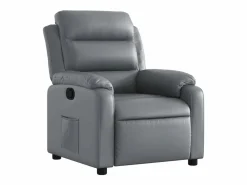 vidaxl Sillón reclinable de cuero sintético Gris Online