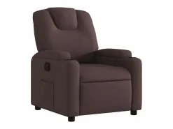 vidaxl Sillón Relax|Sillón reclinable de tela marrón oscuro
