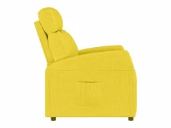 vidaxl Sillón Relax|Sillón reclinable de tela amarillo claro