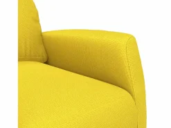 vidaxl Sillón Relax|Sillón reclinable de tela amarillo claro