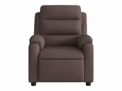 Sillón reclinable de tela marrón oscuro^vidaxl Hot