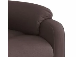 Sillón reclinable de tela marrón oscuro^vidaxl Hot