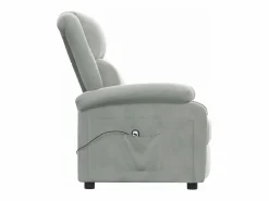 Sillón reclinable eléctrico de terciopelo claro^vidaxl Clearance