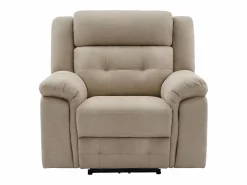 Vente-unique Sillón Relax|Sillón reclinable eléctrico de microfibra ORTIANO