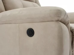 Vente-unique Sillón Relax|Sillón reclinable eléctrico de microfibra ORTIANO