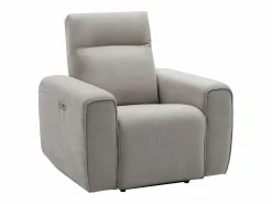 Sillón reclinable eléctrico de tela color gris LORGITA^Vente-unique Discount