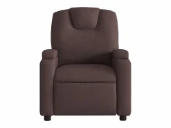 Sillón reclinable eléctrico tela marrón oscuro^vidaxl Discount