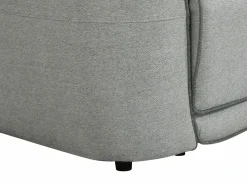 Vente-unique Sillón reclinable eléctrico de tela OZARTO Gris claro Best