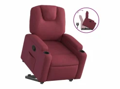 vidaxl Sillón Relax|Sillón reclinable elevable tela tinto