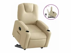 vidaxl Sillón Relax|Sillón reclinable elevable de tela color