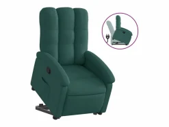 Sillón reclinable elevable tela oscuro^vidaxl Sale