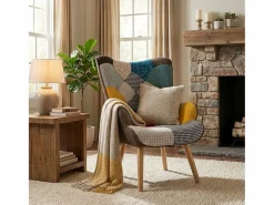 Sillón relax butaca con reposabrazos Patchwork Patchy Chic^AHD Best