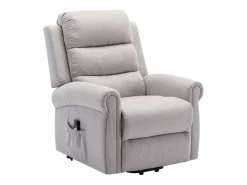 Vente-unique Sillón relax con elevador eléctrico de tela LOVARI Beige Best