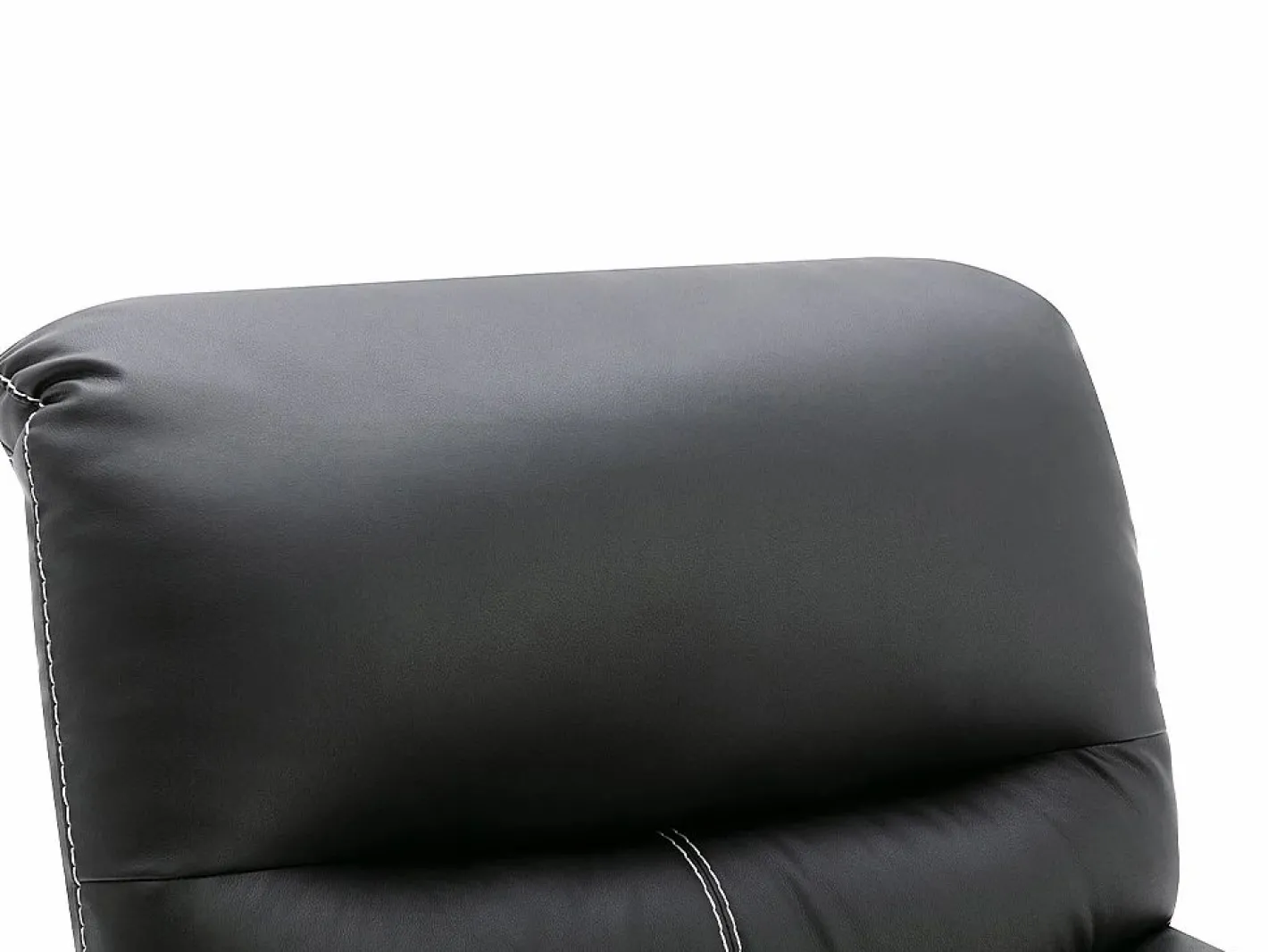 Sillón relax de piel sintética negra 5 niveles de inclinación CANBY^Vente-unique Hot
