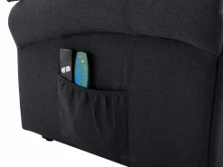 Vente-unique Sillón De Masaje|Sillón relax eléctrico de tela antracita LOVARI