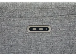 Vente-unique Sillón relax eléctrico eléctrico de tejido texturizado BREVIO Gris Hot