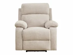 Vente-unique Sillón relax eléctrico masajeador en chenilla KOCENI Beige Online