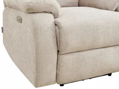 Vente-unique Sillón relax eléctrico masajeador en chenilla KOCENI Beige Online