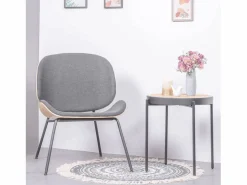 Nest Dream Sillón rústico en madera de nogal - Plymouth - Gris Sale