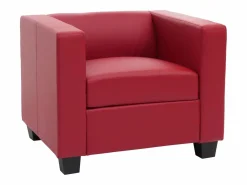 MCW Sillón De Piel|Sillón Sillón lounge Lille, Cuero,