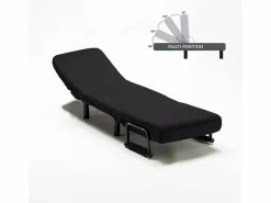 Sillón Sofá cama plegable individual de tela Deborah -^Le roi du relax