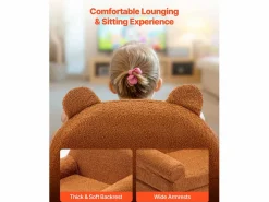 Sillón Cama|Sillón SucceBuy para Niños Convertible 2-en-1, Sofá Cama Plegable y Suave, con Reposabrazos, en Esponja 28D y Tejido Polar, Sofá para Niños Pequeños