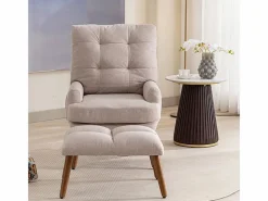 ModernLuxe Sillón Relax|Sillón vonvertible con reposapiés y respaldo regulable -