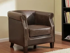 sillon club de piel envejecida ENGUERRAND^Vente-unique Outlet