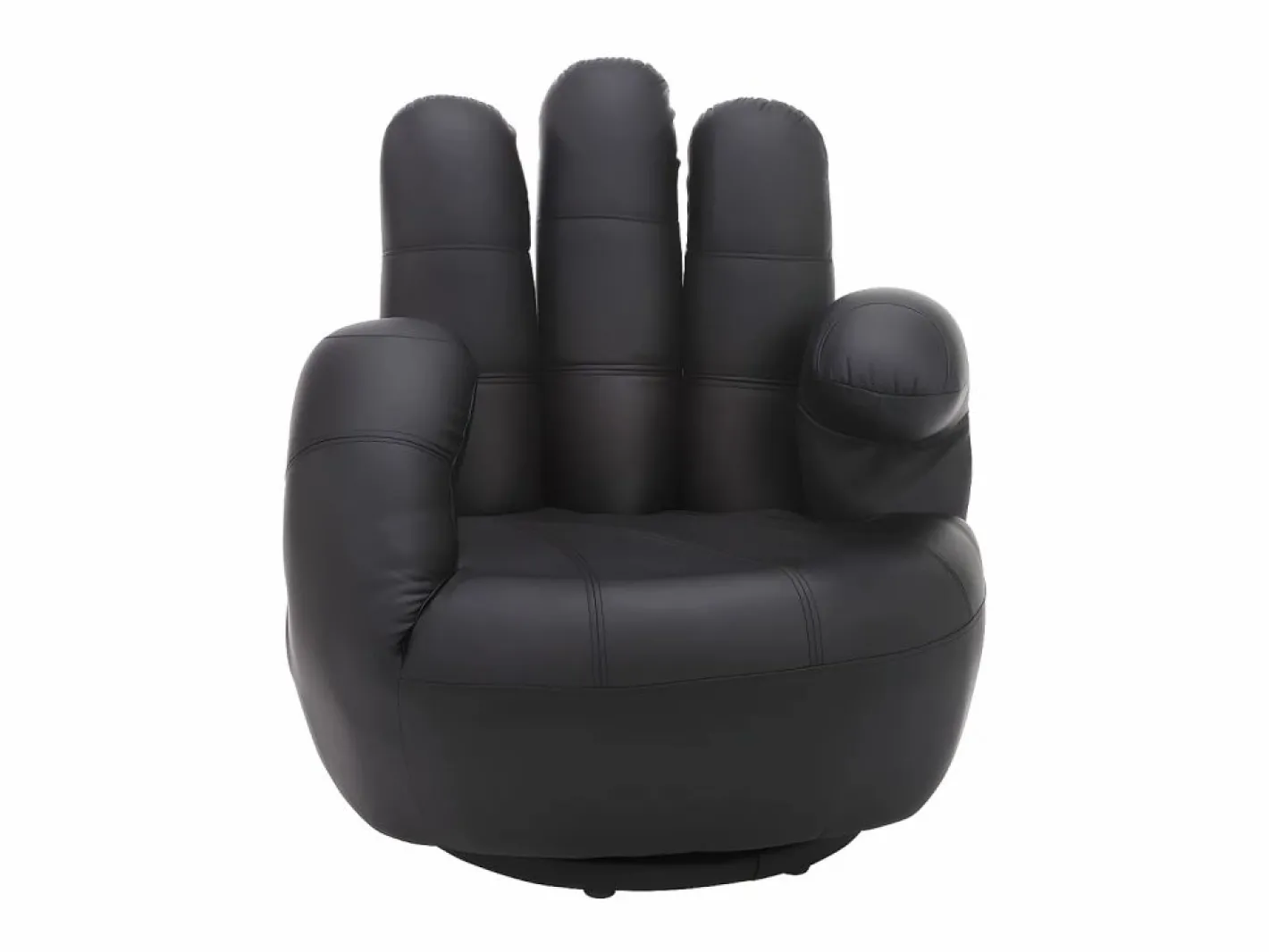 Vente-unique Sillón|Sillón En Forma De Mano|Sillon mano giratorio de piel sintetica en CATCHY