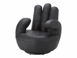Vente-unique Sillón|Sillón En Forma De Mano|Sillon mano giratorio de piel sintetica en CATCHY