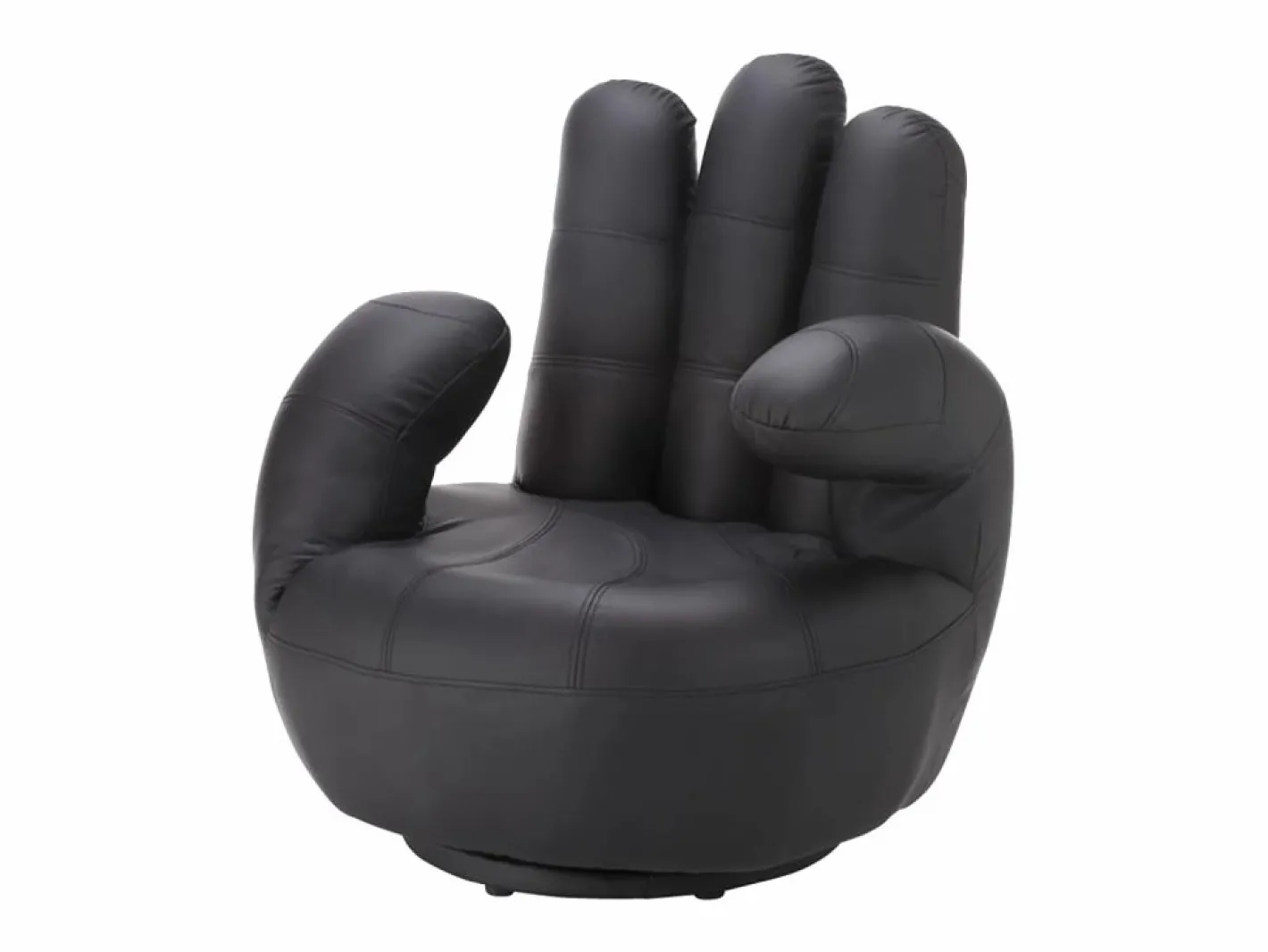 Vente-unique Sillón|Sillón En Forma De Mano|Sillon mano giratorio de piel sintetica en CATCHY