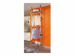 Armario Abierto, Vestidor|Sistema de armario telescópico con barras y estante aluminio ES217120