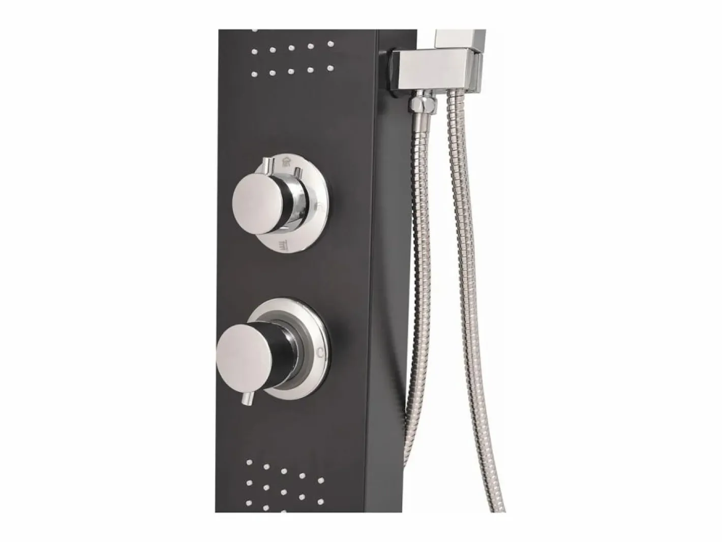 Helloshop26 Alcachofa De Ducha, Cabezal|Sistema de panel de ducha de aluminio mate para baño hogar 02_0003119