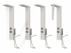 Helloshop26 Alcachofa De Ducha, Cabezal|Sistema de panel de ducha de aluminio y plástico para baño interior 114 cm 02_0003117