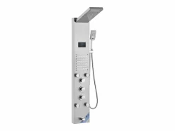 Sistema de Torre de Panel de Ducha SucceBuy, Conjunto de Ducha Acero Inoxidable, con 6 Modos, Pantalla LED Plateado Outlet