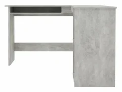 Skive Escritorio forma de L contrachapada hormigón 120x140x75 cm^Garden Furniture
