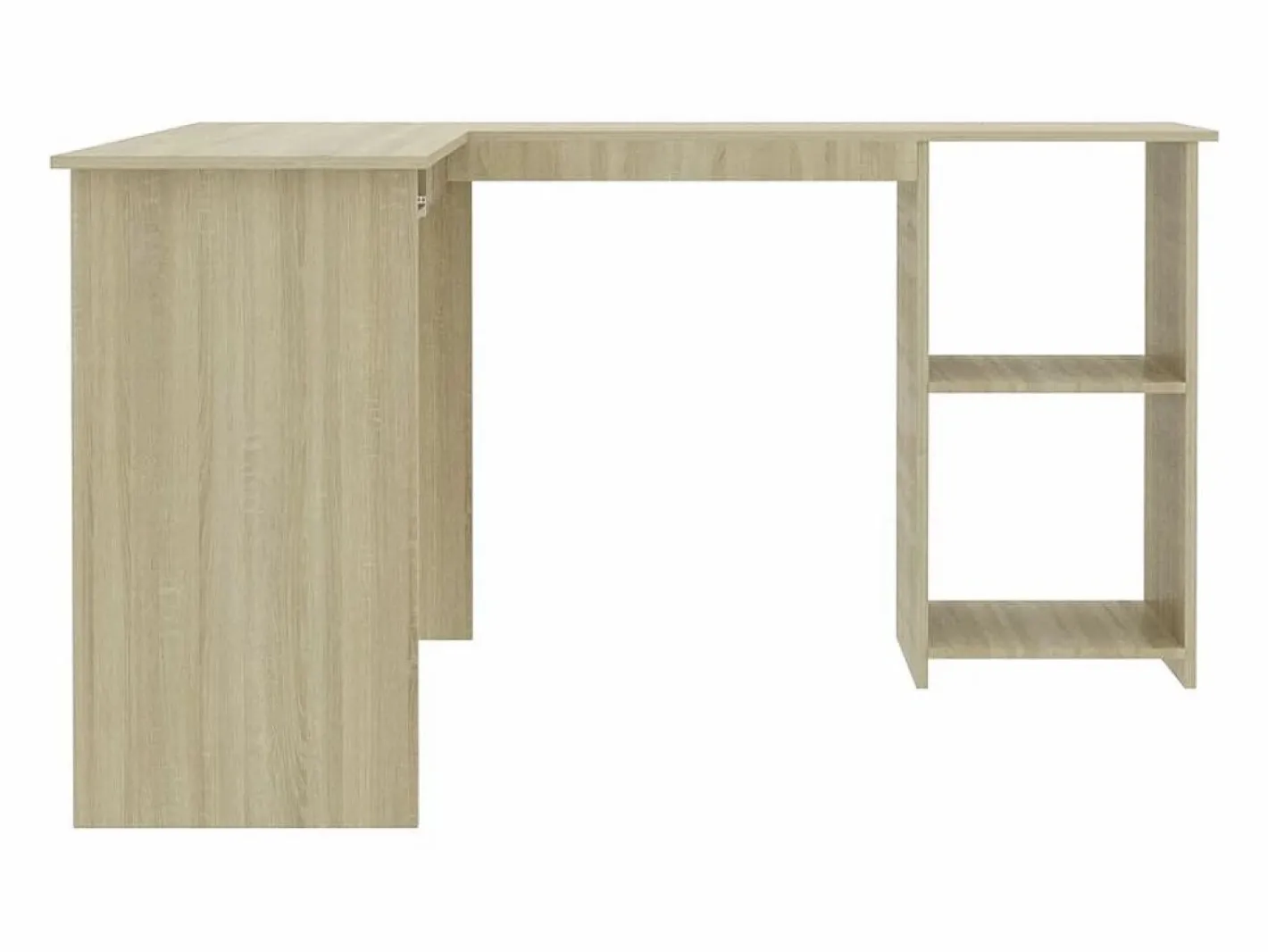 Garden Furniture Escritorio Rinconero|Skive Escritorio forma de L madera contrachapada roble 120x140x75 cm