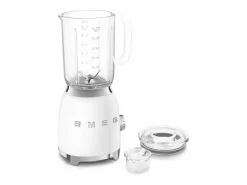 Smeg Pequeño Electrodoméstico|BLF03WHEU Licuadora de Taza A+ - Blanca, 800W, 1,5L