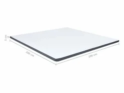 vidaxl Sobrecolchón|Sobrecolchón para cama box spring 200x200x5 cm suavidad media