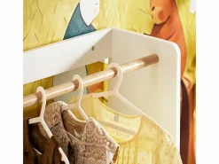 Armario Infantil con Perchero y Cajas, Estantería para Ropa^Sobuy Best